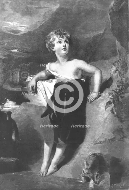 ''A Child with a Kid'; after Sir Thomas Lawrence, P.R.A', 1890. Creator: Charles Roberts.