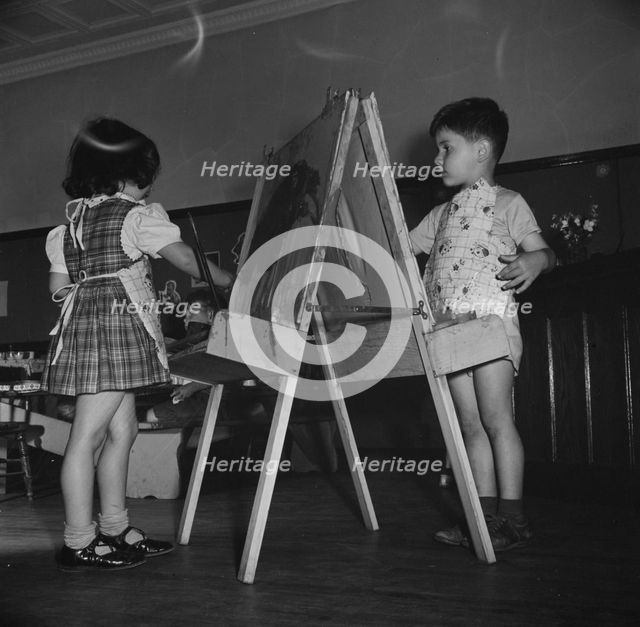A child care center, opened September 15, 1942, for thirty child..., New Britain, Connecticut, 1943. Creator: Gordon Parks.
