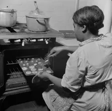 A child care center opened September 15, 1942 for thirty children, New Britain, Connecticut, 1943. Creator: Gordon Parks