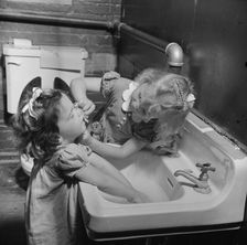 A child care center opened September 15, 1942 for thirty children, New Britain, Connecticut, 1943. Creator: Gordon Parks