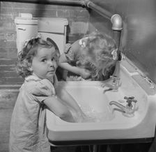 A child care center opened September 15, 1942 for thirty children, New Britain, Connecticut, 1943. Creator: Gordon Parks