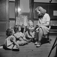 A child care center opened September 15, 1942 for thirty children, New Britain, Connecticut, 1943. Creator: Gordon Parks