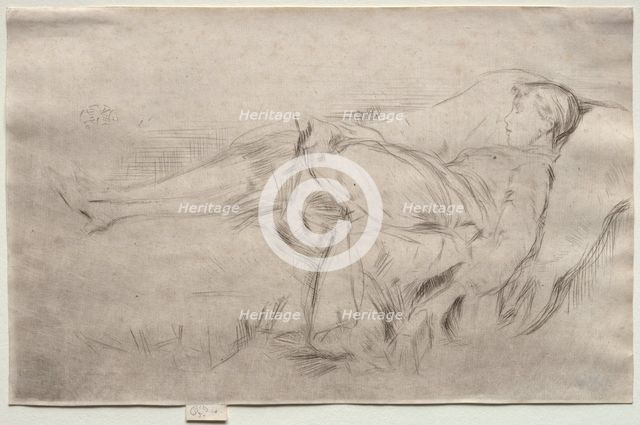 A Child on a Couch, No. 2. Creator: James McNeill Whistler (American, 1834-1903).