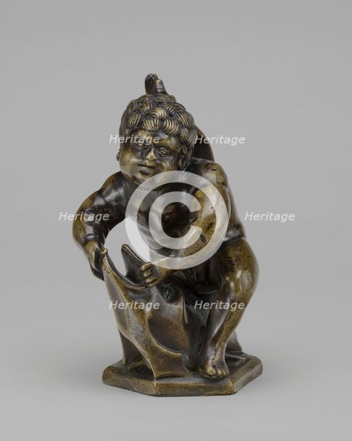 A Child on a Dolphin, c. 1525/1550. Creator: Peter Flotner.