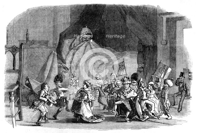 A Child's Dream of Twelfth Night - drawn by Charles Keene, 1854. Creator: Unknown.