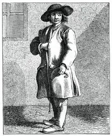 A Chimney Sweep, 1737-1742.Artist: Bouchardon