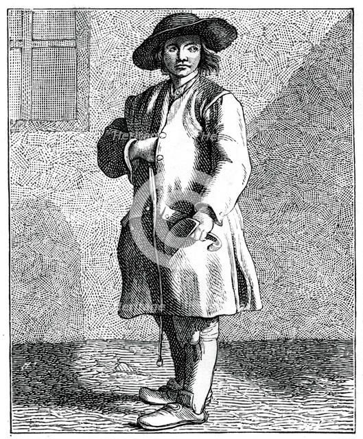 A Chimney Sweep, 1737-1742.Artist: Bouchardon