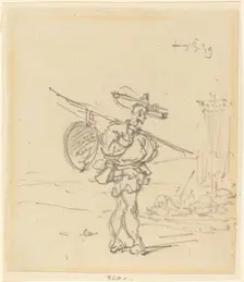A Chinese Peasant, 1839. Creator: George Chinnery
