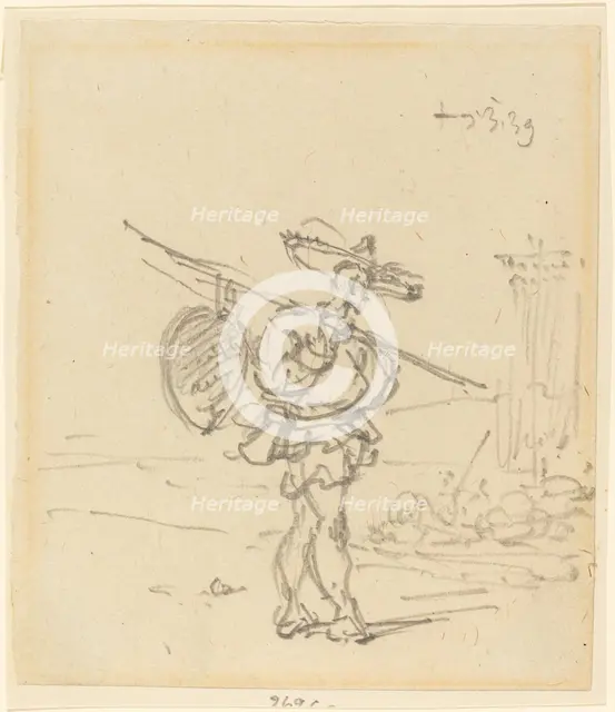 A Chinese Peasant, 1839. Creator: George Chinnery.