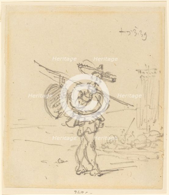 A Chinese Peasant, 1839. Creator: George Chinnery.
