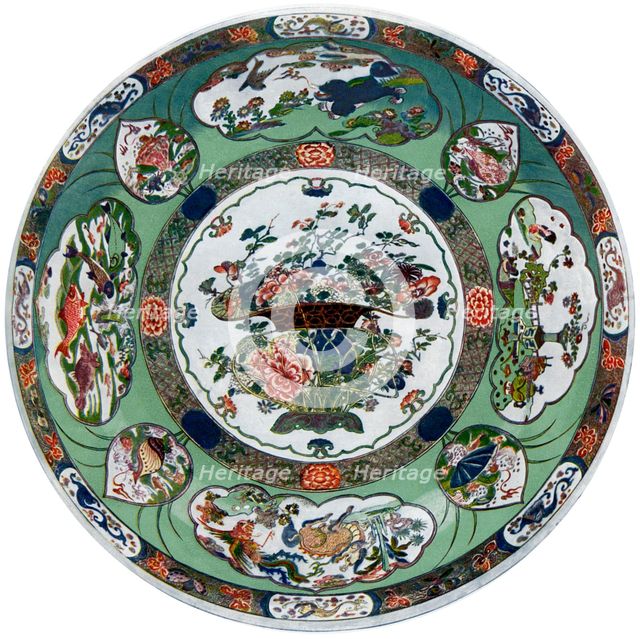 A Chinese porcelain dish of the Kang-he period, 17th century (1903). Artist: Unknown