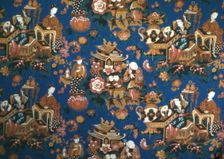A Chinese Tea Party (Furnishing Fabric), Manchester, c. 1854. Creator: Daniel Lee & Co