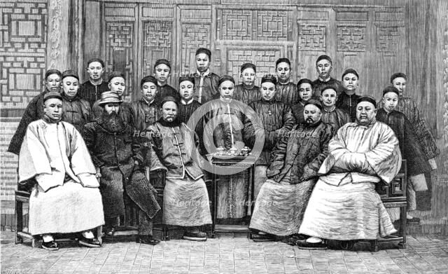 A Chinese torpedo corps, 1883. Creator: R. Taylor.
