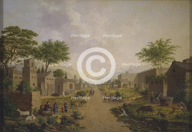 A Chinese town, 1864.