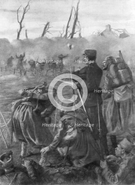 'A Chlorine Gas Attack', Second Battle of Ypres, Belgium, 1915, (1926). Artist: Lucien Jonas