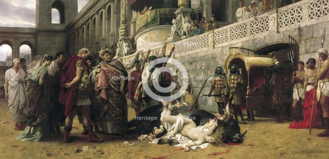 'A Christian Dirce', 1897.  Artist: Henryk Siemiradzki