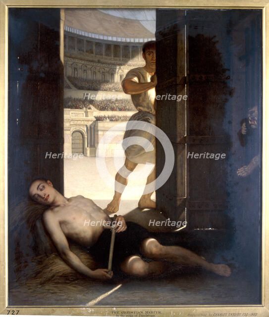 'A Christian Martyr', 1863. Artist: Ernst Slingeneyer