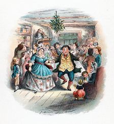 A Christmas Carol: Mr Fezziwig's Ball, 1843. Artist: John Leech