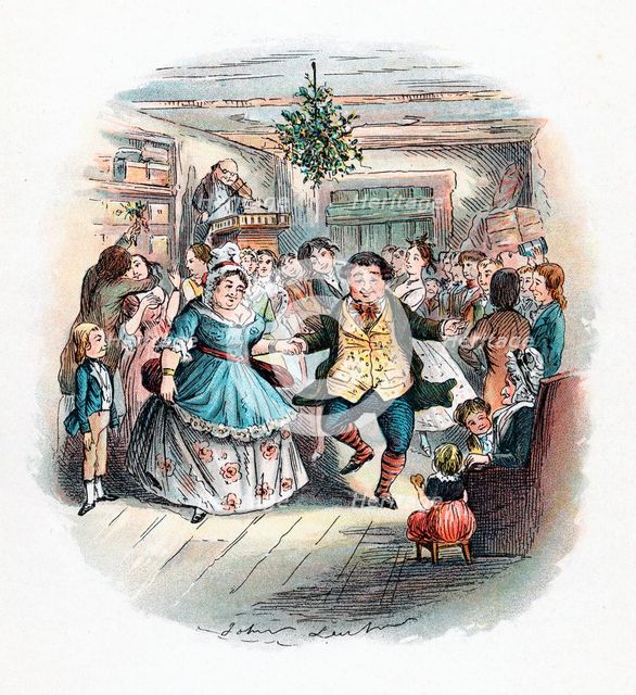 A Christmas Carol: Mr Fezziwig's Ball, 1843. Artist: John Leech