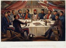 A Christmas Dinner on the Heights before Sevastopol 1855. Artist: William Simpson