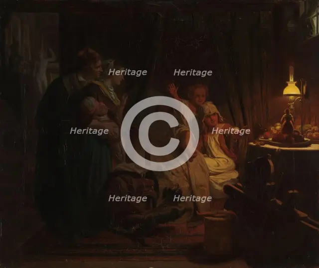 A Christmas Morning, 1855. Creator: Eduard Geselschap.