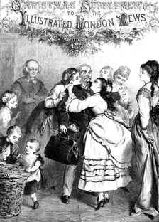 A Christmas Welcome, drawn by Edward Hughes, 1871. Creator: F Wentworth