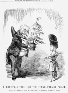 A Christmas Tree for the young French Prince 1859. Creator: Unknown