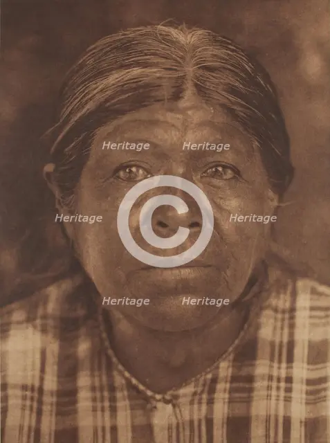 A Chukchansi Matron, 1924. Creator: Edward Sheriff Curtis.