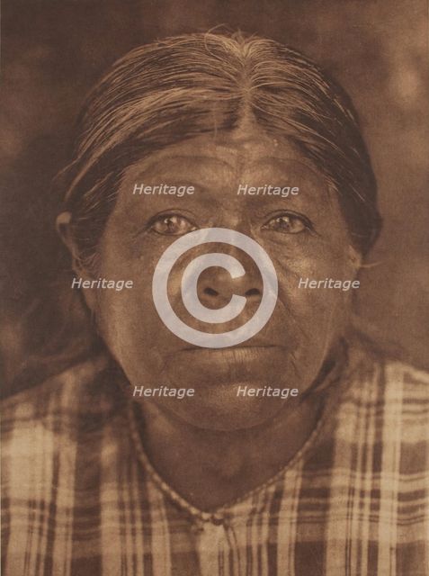 A Chukchansi Matron, 1924. Creator: Edward Sheriff Curtis.