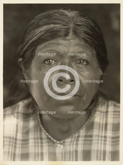 A Chukchansi Matron, 1924. Creator: Edward Sheriff Curtis.
