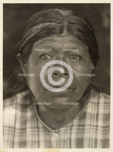A Chukchansi Matron, 1924. Creator: Edward Sheriff Curtis.