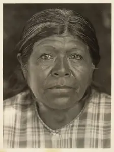 A Chukchansi Matron, 1924. Creator: Edward Sheriff Curtis