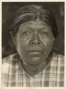 A Chukchansi Matron, 1924. Creator: Edward Sheriff Curtis