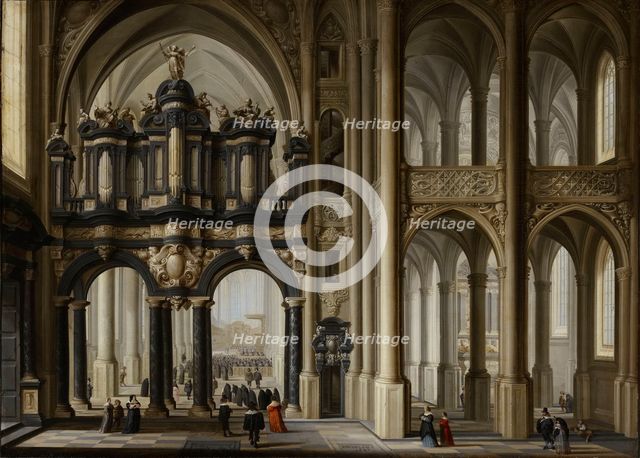 A Church Interior, 1642. Creator: Dirck van Delen.