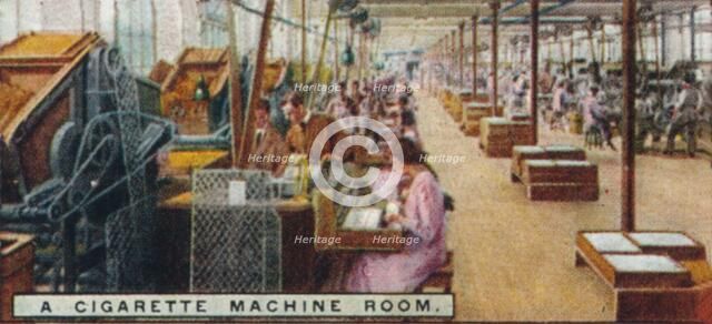 'A Cigarette Machine Room', 1926. Artist: Unknown.