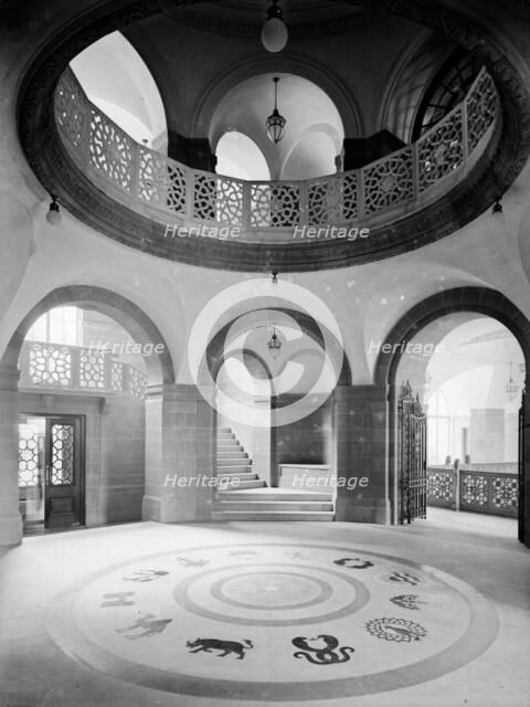 A circular landing in India House, Aldwych, Westminster, London. Artist: Herbert Felton