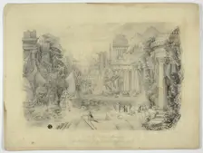 A City of Ancient Greece with the return of a victorious armament, 1863. Creator: C. Scott