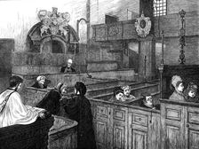 A City church congregation, 1872. Creator: Joseph Swain