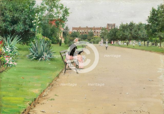 A City Park, c. 1887. Creator: William Merritt Chase.