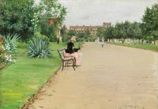 A City Park, c. 1887. Creator: William Merritt Chase