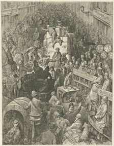 A City Thoroughfare, 1872. Creator: Desire Mathieu Quesnel