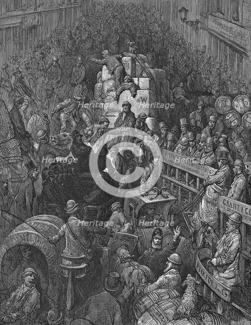 'A City Thoroughfare', 1872. Creator: Quesnel.