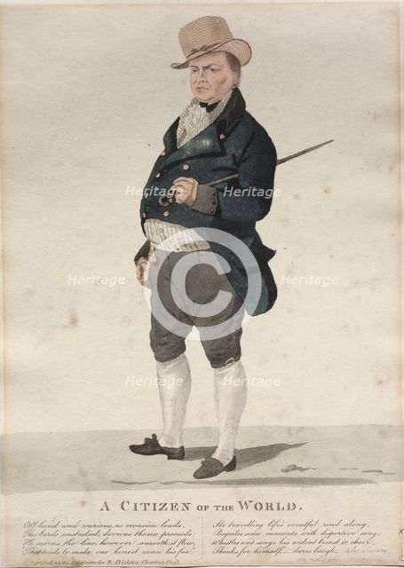 A Citizen of the World. Creator: Richard Dighton (British, 1795-1880).