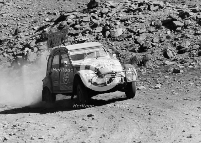 A Citroën 2CV rally car. Artist: Unknown