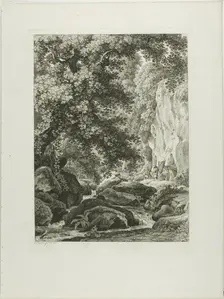 A Civita Castellana, from Malerisch Radierte Prospekte aus Italien, 1793. Creator: Johann Christian Reinhart