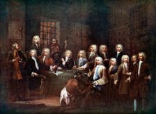 A Committee of the House of Commons at the Fleet Street Prison, London, 1729 (c1905)