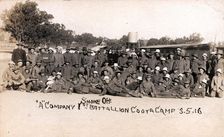 A Company 1st Battalion Coota Camp Postcard, Cootamundra, 3 May 1916. Creator: Unknown
