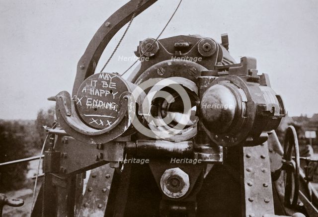 'A complimentary message to Fritz', Somme campaign, France, World War I, 1916. Creator: Unknown.
