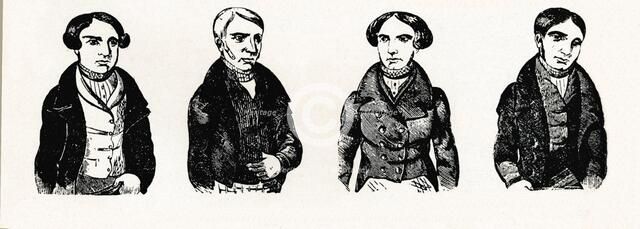 A Contemporary Impression of the Tolpuddle Martyrs', (1838), 1934. Artist: Unknown