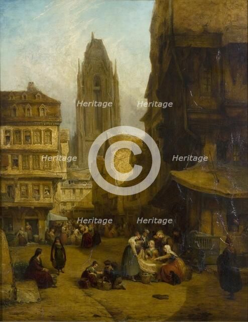 'A Continental Market Place', 1806-1869. Artist: George Jones.